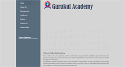 Desktop Screenshot of gurukulacademy.co.in